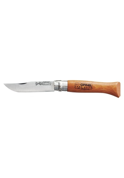 Opinel Karbon 8 No Kamp Çakı Kahverengi