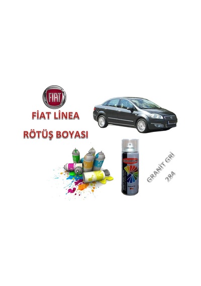 Fiat Linea Rötuş Boyası Granit Gri Renk Kodu 284 Sprey 400 Ml. (357949219)