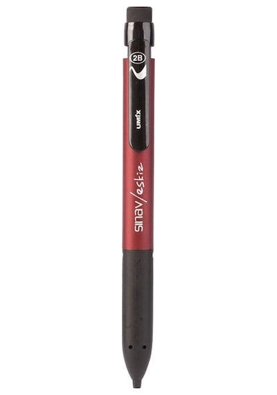 Umix 0.7 Mm Yassı Eskiz-Sınav Kalemi Bordo U1304-Kı