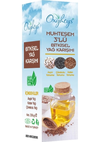 Oxyheys Muhteşem 3 Lü Bitkisel Yağ Karışımı