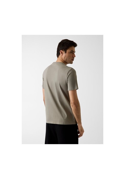 Guess Ambrogio Erkek Aktif Regular Fit T-shirt Haki