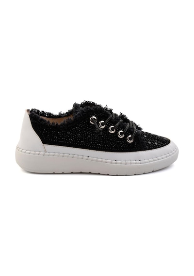 Bambi Siyah Kot Kadın Sneaker K01309000318 Siyah Bambi Siyah Kot Kadın Sneaker K01309000318 Siyah