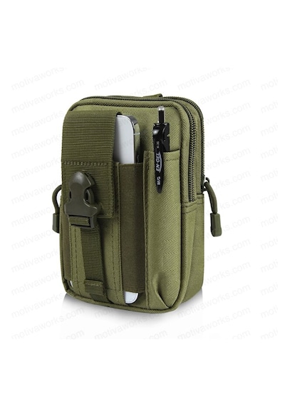 Taktik Modüler Mini Haki Yeşil Göğüs Bel Telefon Molle Çantası Spor Bisiklet Motosiklet Scooter