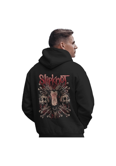 Sevbano Slipknot Rock Metal Müzik Grubu Baskılı Unisex Oversize Premium K Siyah