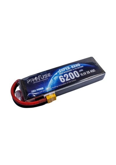11.1v 3s Lipo Pil-batarya 6200mah 45c