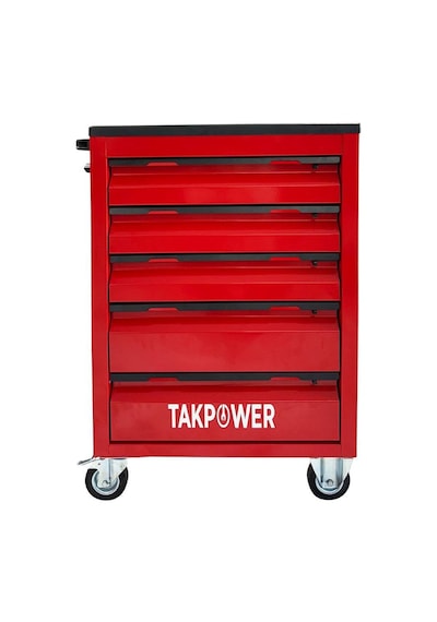 Takpower 5 Çekmeceli Boş Takım Arabası Kırmızı