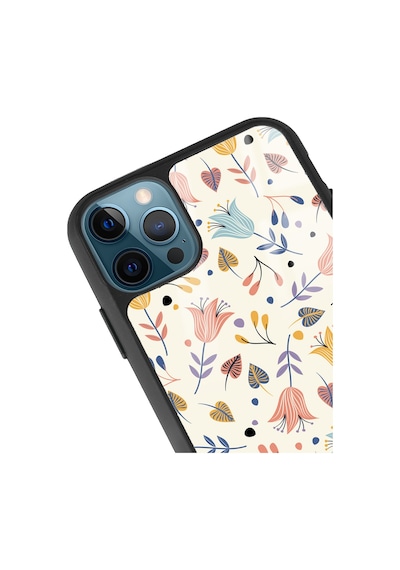 Apple Uyumlu iPhone 11 Pro Beyaz Bindanlı Tasarımlı Glossy Telefon Kılıfı Çok Renkli