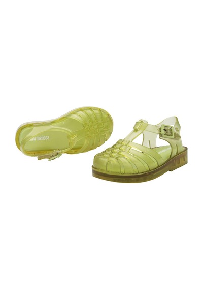 Mini Melissa Bebek Possession Transparan Mint Sandalet-14579 Yeşil