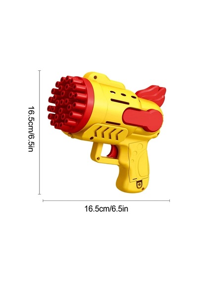 Led Light 29 Holes Bubbles Gun 29 Delikli Çoklu Köpük Atan Tabanca Sarı Köpük Tabancası Pilli Tabanca