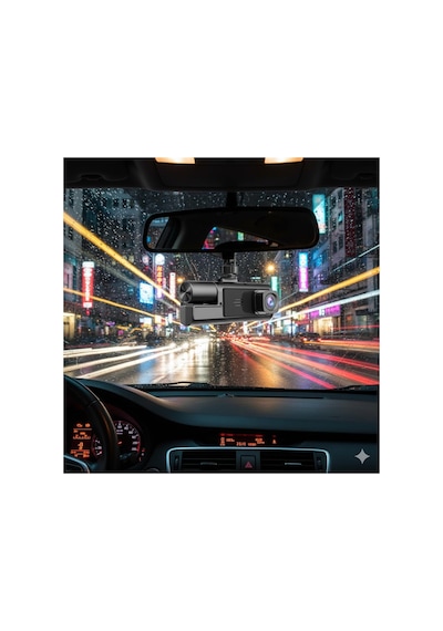 Üç Kameralı Wifi Araç I Çi Kayıt Cihazı 1080p Ön I Ç Arka Gece Görüşlü Dashcam Tüm Araçlara Uyumlu Tek
