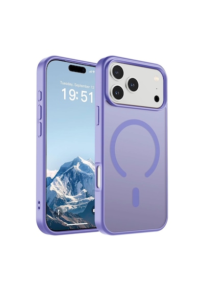 Güçlü Manyetik Telefon Kılıfı, Apple iPhone Uyumlu 18 Pro / 17 Pro , Mag-safe İle Uyumlu Askeri Düzey Düşme Koruması Güçlü Silikon Kenarlar İnce Yarı Saydam Mat Koruyucu Kılıf İndigo Mavi Sku: Zeusb0fcmmt 1