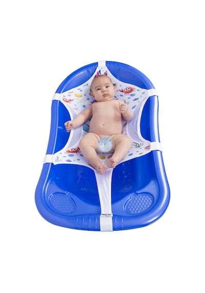 Sevi Bebe SEV-693 Desenli Havlu Bebek Banyo Filesi Beyaz