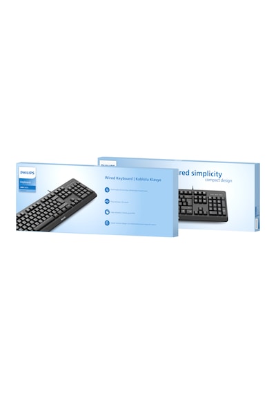 Philips SPK6207 Kablolu Türkçe Q Klavye Siyah