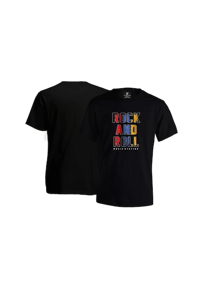 Rock And Roll Unisex T-shirt - Siyah