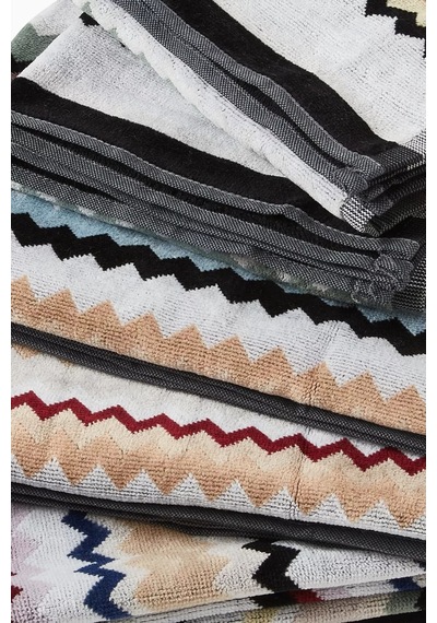 Mıssonı Home Curt Zigzag 5 Li Havlu Seti, Pamuklu, Yumuşak, Ikonik Zigzag Desenler Kahverengi
