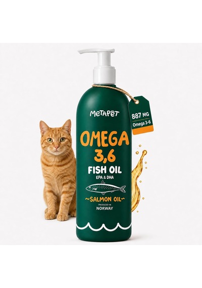 Metapet Kediler İçin Somon Balık Yağı Omega 3-6, Epa & Dha 200 Ml