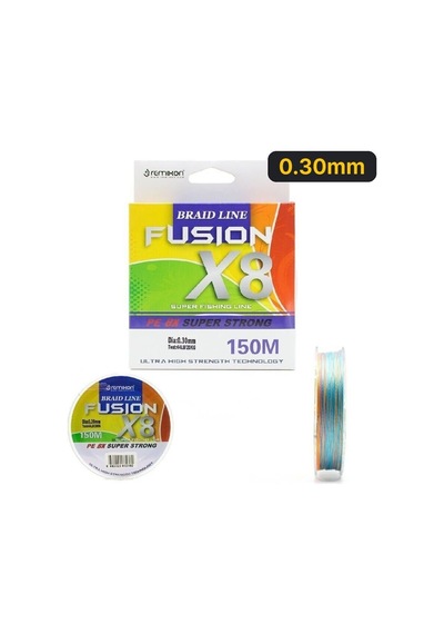 Remixon Fusion 150m X8 Multi Color İp Misina 0.30mm