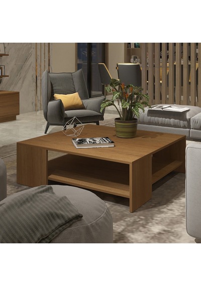Trendstyle 4s Mdf Tv Ünitesi Ve Orta Sehpa 2'li Set - Naturel Ceviz