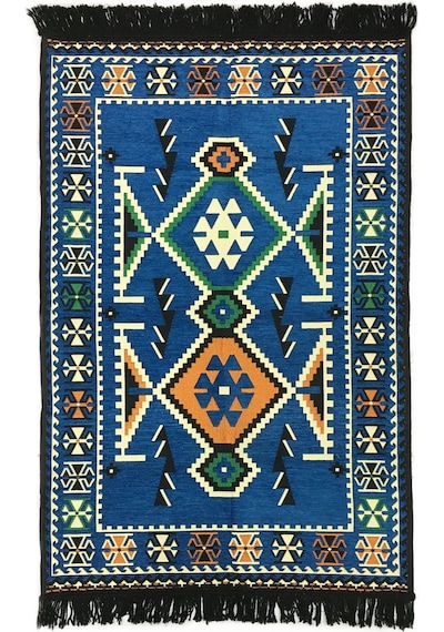 Shark Anadolu Kilim Mavi Renkli