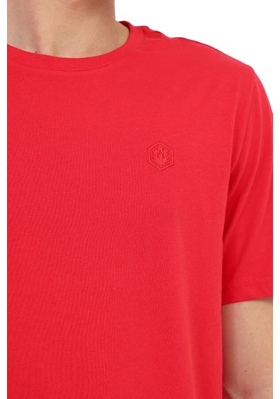 Lumberjack 6m Mb Ct102 C Nk T-sh 6fx Erkek T-shirt 102064377 Kırmızı