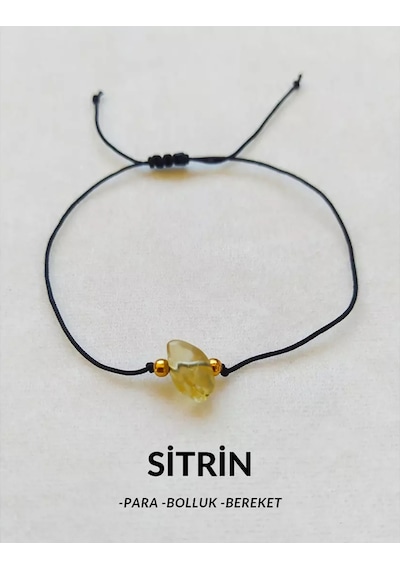 Sitrin Kırıktaş Makrome Bileklik Çok Renkli