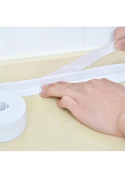 Sgs 1240 38mm 3.35m Beyaz Yapışkanlı Sızdırmazlık Bandı