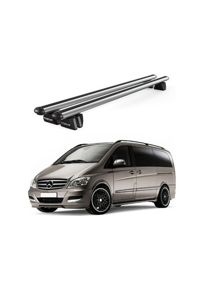 Pençe Mercedes-benz Vito W638 1996-2003 Uyumlu Gri Ara Atkı 135cm Port Bagaj Tavan Barı