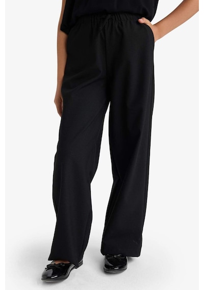 Defacto Kız Çocuk Wide Leg Geniş Paça Pantolon F2257a825aubk27 Siyah