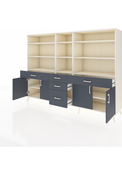 Hyperion Dolap 11 Raflı 5 Çekmeceli 4 Kapaklı 220x44x163 Aytaşı-a Aytaşı-antrasit Hyperion Dolap 11 Raflı 5 Çekmeceli 4 Kapaklı 220x44x163 Aytaşı-a Aytaşı-antrasit