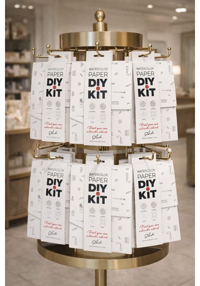 Aishaart Dıy Kit 4 Desenli Suluboya Sanat Seti