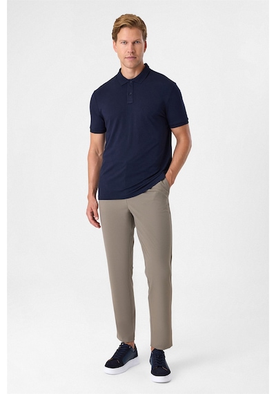 Back And Bond Lacivert Regular Fit Polo Yaka Tişört