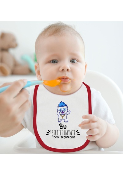 BK Kids Bu Işıltılı Hayatı Ben Seçmedim Tasarımlı Kırmızı Bebek M Kırmızı