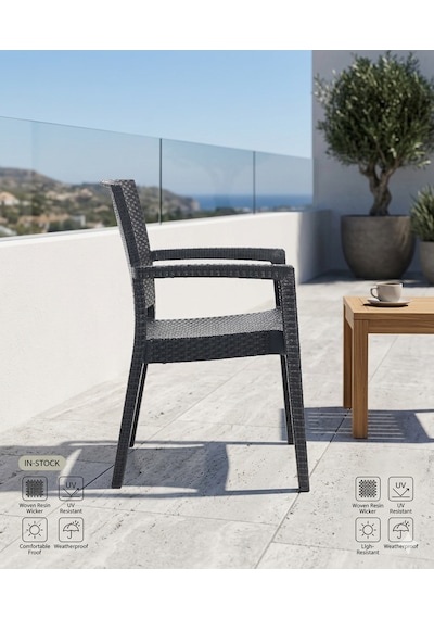 Novussi Paris Rattan Koltuk 4'lü Paket Antrasit