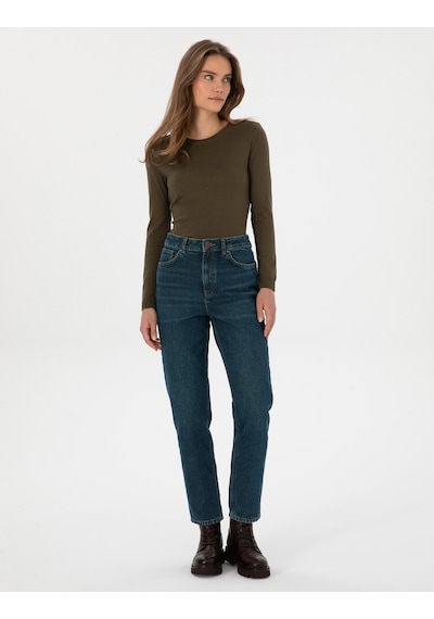 Pierre Cardin Kadın Koyu İndigo Pantolon Jean 50308396-vr089 Koyu İndigo