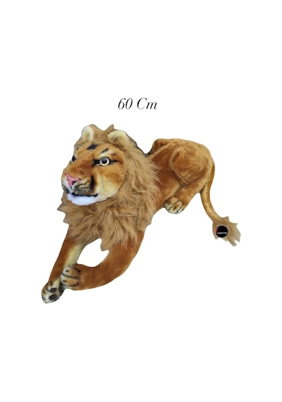Aslan Peluş Dev Boy 60 Cm Peluş Aslan Kahverengi