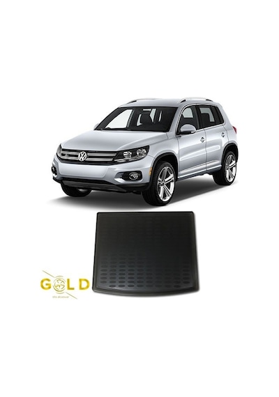 Gold Volkswagen Tiguan Üst Bagaj 3D Bagaj Havuzu 2016-2020