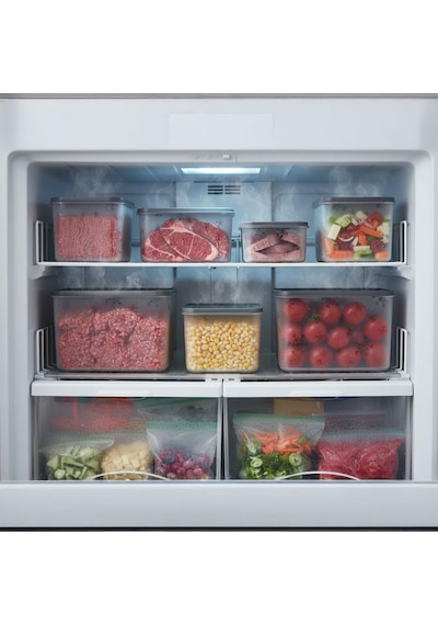 Lexroo No Frost Silikon Yumuşak Kapalı Saklama Kabı Dondurucu Ve Buzluk Saklama Kabı 3150 Ml Çok Renkli
