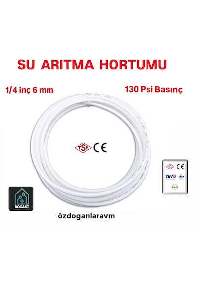 Su Arıtma Sebil Arası Beyaz 20 Metre Hortum