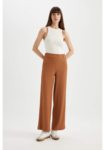 DeFacto Wide Leg Geniş Bol Paça Esnek Belli Bürümcük Pantolon C0200AX24SPBN348