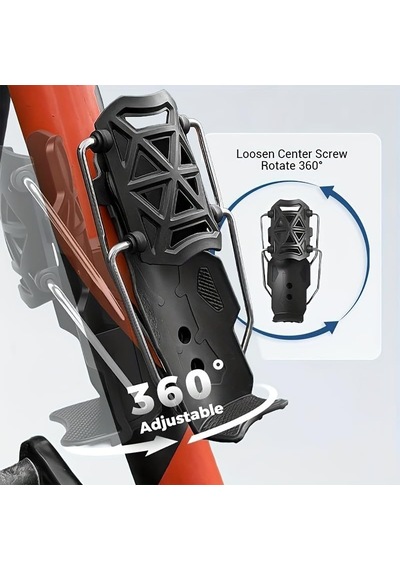 H371 Universal Bisiklet Termos Tutucu 360 Dönebilen Motosiklet Suluk Gidon Tipi Bardak Tutucu 1.26-3.2 Çok Renkli