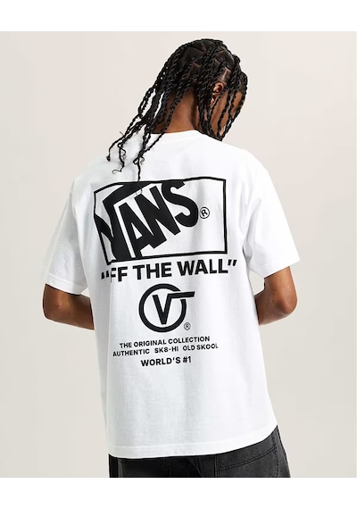 Vans Stacked Hi Ss Tee Erkek Beyaz T-shirt - Vn000pew