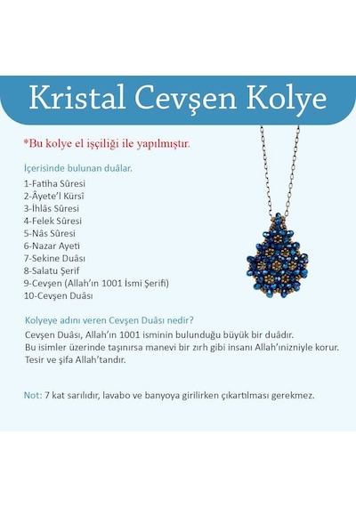 Kristal Cevşen Küçük Şeffaf