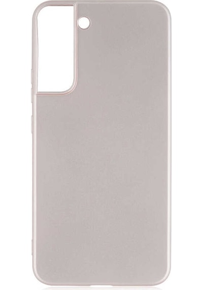 Kilifone - Samsung Uyumlu Galaxy S22 - Kılıf Mat Renkli Esnek Premier Silikon Kapak - Gold