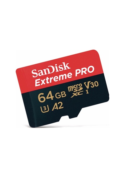 Extreme Pro Microsdxc Uhs-ı Hafıza Kartı 64 Gb + Adaptör Ve Rescue Pro Deluxe Akıllı Telefonlar, Aksiyon Kameraları Veya Dronlar İçin, A2, C10, V30, U3, 170 Mb/s İletim