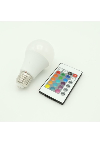 Uzaktan Kumandalı Rgb Led Ampul 10 Watt E27 Tasarruflu Animasyonl