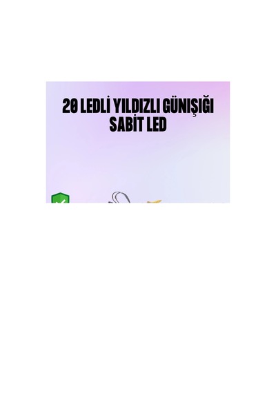 5 Metre Yıldız Şeklinde Led Şerit Işık Sabit Beyaz Aydınlatma - Htctduczzz5myıldızled-1