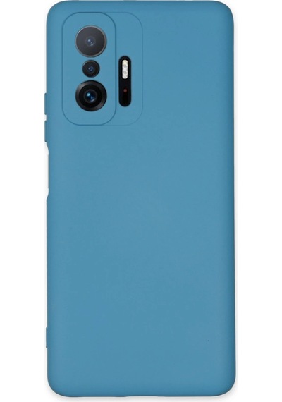 Gld-spt- Newface Xiaomi Mi 11t Pro Kılıf Nano İçi Kadife Silikon - Mavi