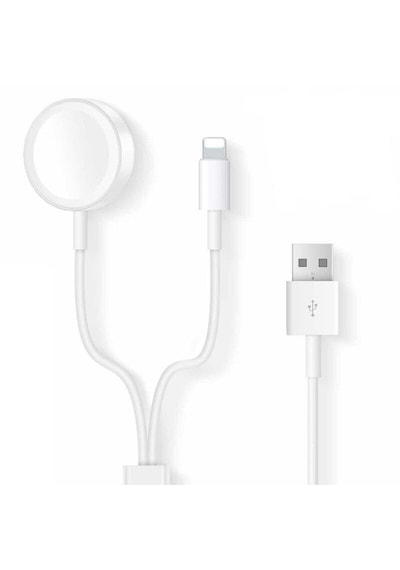 Apple Uyumlu  Watch Series 10 42mm/46mm 2in1 Manyetik Şarj 1.2m Al2363