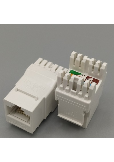 Keystone Jack Cat6 Modül 8P8C Patch Panel 10 Adet İçin