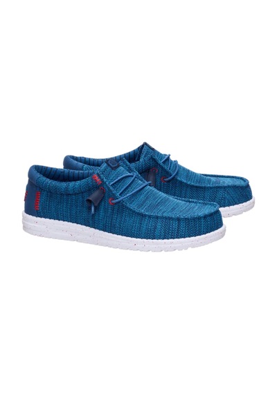 Hey Dude Wally Cru Stretch Canvas Erkek Terlik Mavi